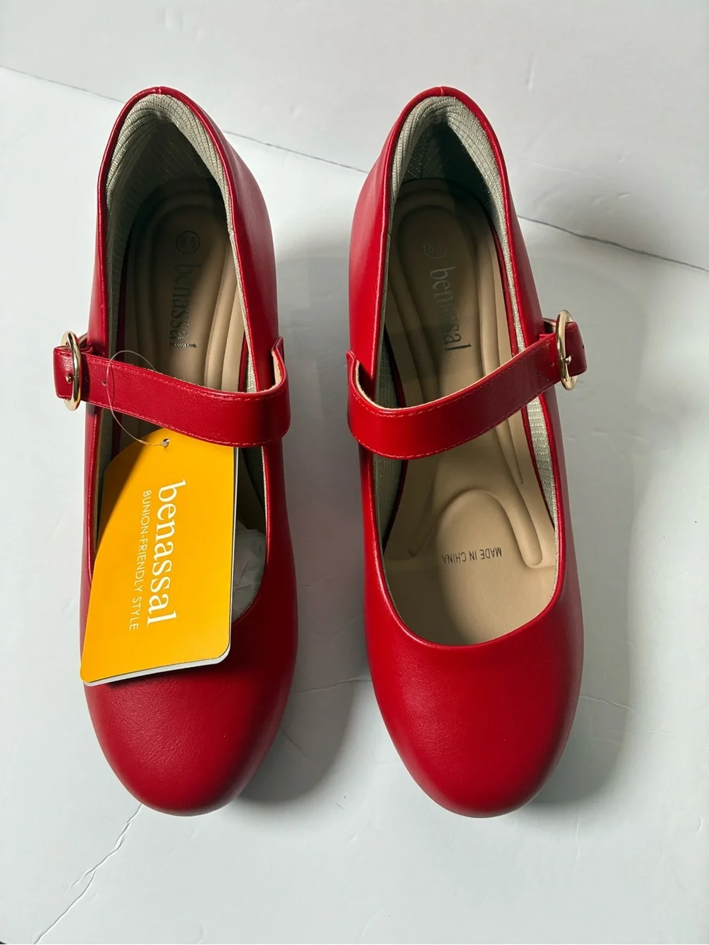 Girls' Red Mary Jane Shoes - Cushioned Comfort